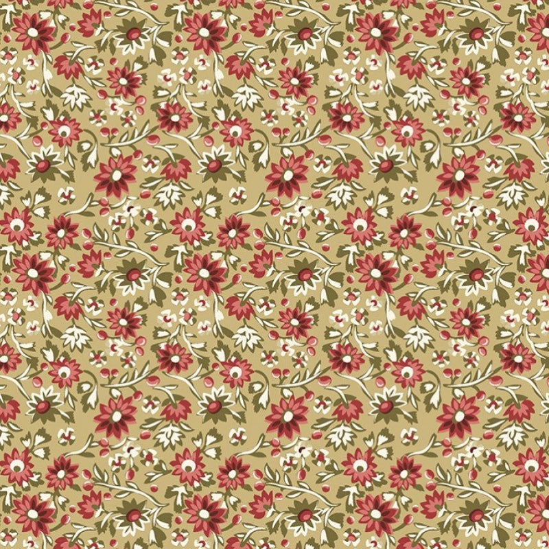 Tan #6 - Cotton Calico – Powwow Fabrics And Designs