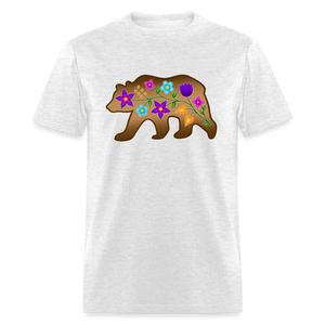 Floral Bear PFD x Bizaanide'ewin Unisex Classic T-Shirt - light heather gray