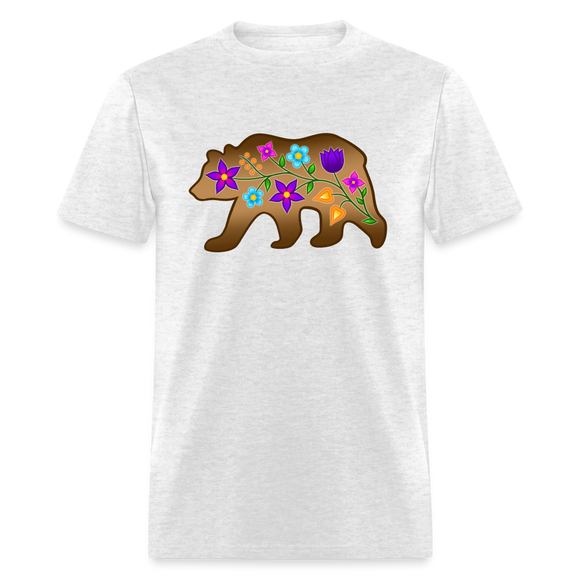 Floral Bear PFD x Bizaanide'ewin Unisex Classic T-Shirt - light heather gray