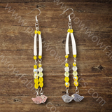 Dentalia Earrings #12 - "Canary Yellow"