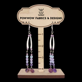 Dentalia Earrings #4 - "Purple Rain"