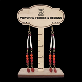 Dentalia Earrings #16 - "On Fire"