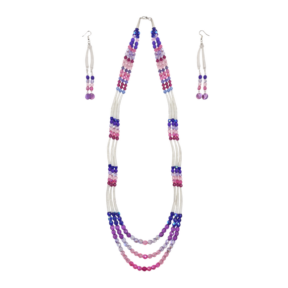 Dentalia Necklace/Earring Set #2 - 