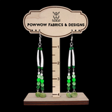 Dentalia Necklace/Earring Set #3 - "Green With Envy"