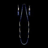 Dentalia Necklace/Earring Set #4 - "Blue Suede Shoes"