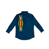 Mens Large Appliqued Shirt