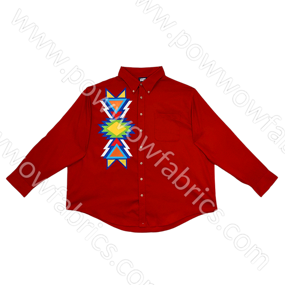 Mens 3XL Appliqued Shirt