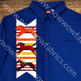 Mens 4XL Appliqued Shirt