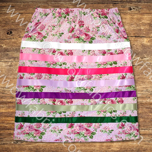 Womens Large Ribbon Skirt