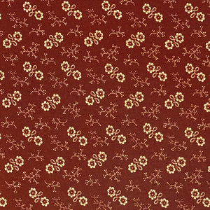 Burgundy #12 - Cotton Calico