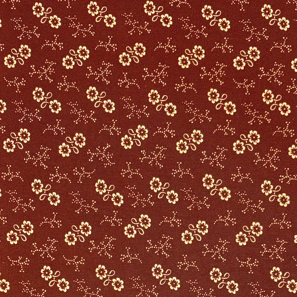 Burgundy #12 - Cotton Calico