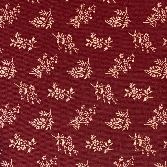 Burgundy #13 - Cotton Calico