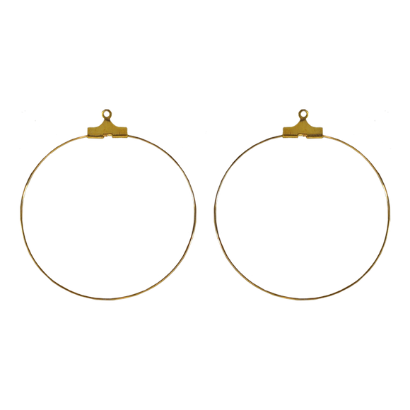 Crimp Hoop (Antique Brass)- 1-1/2