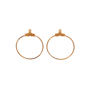 Crimp Hoop (Brass) - 1" Round