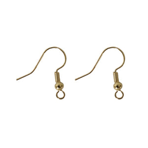 Earring Hooks (Brass), 3mm