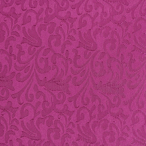 Magenta - Scrollwork Duchess Satin