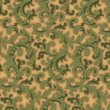 Olive Green #7 - Cotton Calico